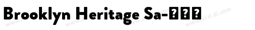 Brooklyn Heritage Sa字体转换